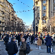 Протест студената у Београду - после блокаде Немањине улице код зграде Владе, придружили се опозицији испред РИК-а