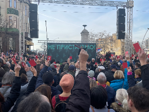 Завршен протест "Не пристајемо"; Мариника Тепић:  Све сам рекла, ови избори морају бити поништени