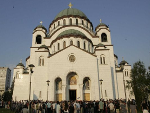 Поноћна васкршња литургија, пренос из Храма Светог Саве