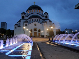Поноћна васкршња литургија, пренос из Храма Светог Саве