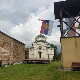 Липљан, постављена нова застава СПЦ на звонари