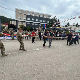 Лепосавић, Срби и војници Кфора одмеравају снаге конопцем