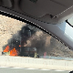 Запалила се цистерна на ауто-путу Атина-Коринт, обустављен саобраћај