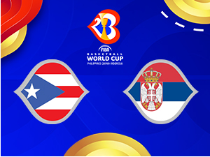Србија и Порторико се опет срећу, овога пута за прво место у групи (РТС 1, 14.00)