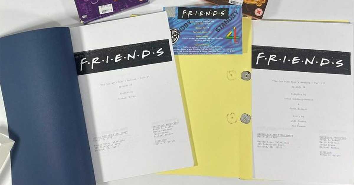 Сценарио две епизоде „Пријатеља“ пронађен у канти за отпатке на аукцији продат за 25.500 евра