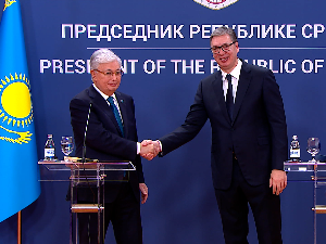 Председник Казахстана Касим Жомарт Токајев у посети Србији
