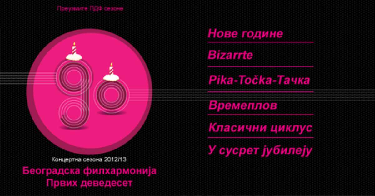90 година Београдске филхармоније 90 година Београдске филхармоније