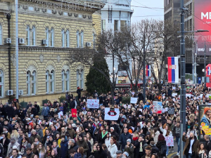 Протест студената и пољопривредника, обустављен саобраћај на Славији и околним улицама