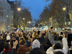 Протест на тргу Славија