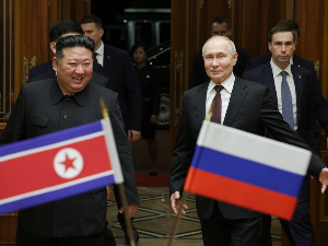 Пјонгјанг, почели разговори Путина и Кима