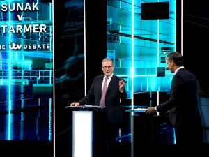 Прва предизборна ТВ дебата у Британији - Сунак против Стармера