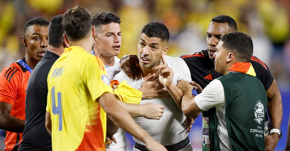 Колумбија боља од Уругваја за пласман у финале Купа Америке, Суарез покушао да угризе противника