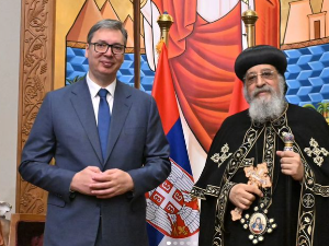 Вучић наставио посету Египту – састанак са поглаваром Коптске православне цркве