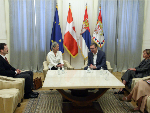 Амбасадорка Данске у опроштајној посети председнику Вучићу