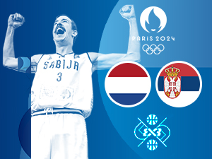 ЛОИ 2024 - Баскет 3x3: Холандија - Србија