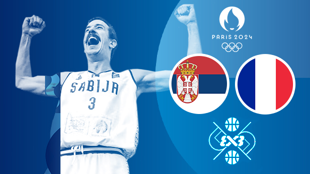 ЛОИ 2024 - Баскет 3х3: Србија - Француска