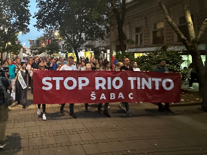 Блокада кружног тока код Мајура – протест у Шапцу против рударења литијума