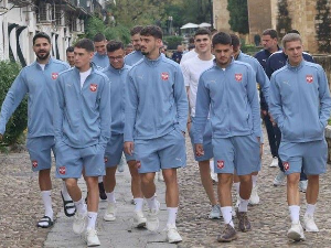 Фудбалери Србије прошетали Кордобом уочи меча са Шпанијом