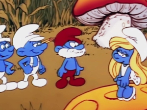 Штрумпфови:	Риба звана Грицко, Хрга је видео морску змију