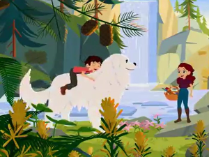 Бела и Себастијан:	Бела, овчар