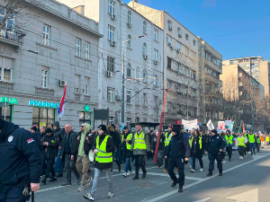 Протест радника ГСП-а, придружили им се студенти - траже испуњење захтева