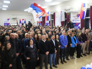 Митинг Српске листе у Доњој Гуштерици