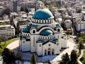 Поноћна божићна литургија, пренос из Храма Светог Саве