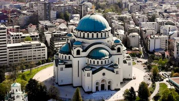 Божићна литургија, пренос из Храма Светог Саве