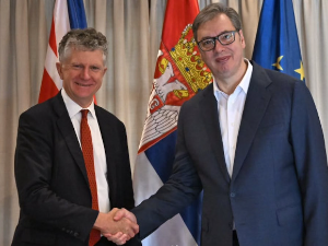 Вучић са Пауелом и о унапређењу сарадње са Уједињеним Краљевством и ситуацији у региону