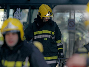 Пожар на Лазаревачком друму, горе бараке