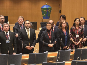 Брнабићева на свечаном пријему у шведском парламенту