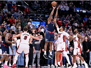 Јовић свеприсутан на терену, Мајами "преживео" шут Ленарда пред лет за Денвер