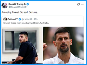 Новак депортован, убица није – поређење које је запалило мреже, огласио се и Трамп Млађи