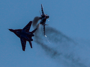 Објављен снимак – "Духови" ГУР-а погодили руски "миг 29" на Криму; Дип стејт: Руси напредују у Вовчанску