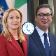 Вучић разговарао телефоном са Мелони о јачању сарадње Србије и Италије
