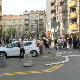Протест испред полицијске станице у Булевару деспота Стефана, студенти у блокади траже ослобађање ухапшених