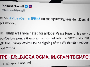 Гренел: „Вјоса Османи, срам те било!"