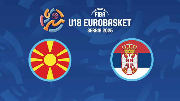 Кошарка - ЕП 2025 јуниори: Северна Македонија - Србија