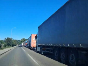 Протест превозника у више градова БиХ, стварају се гужве на путевима и граничним прелазима