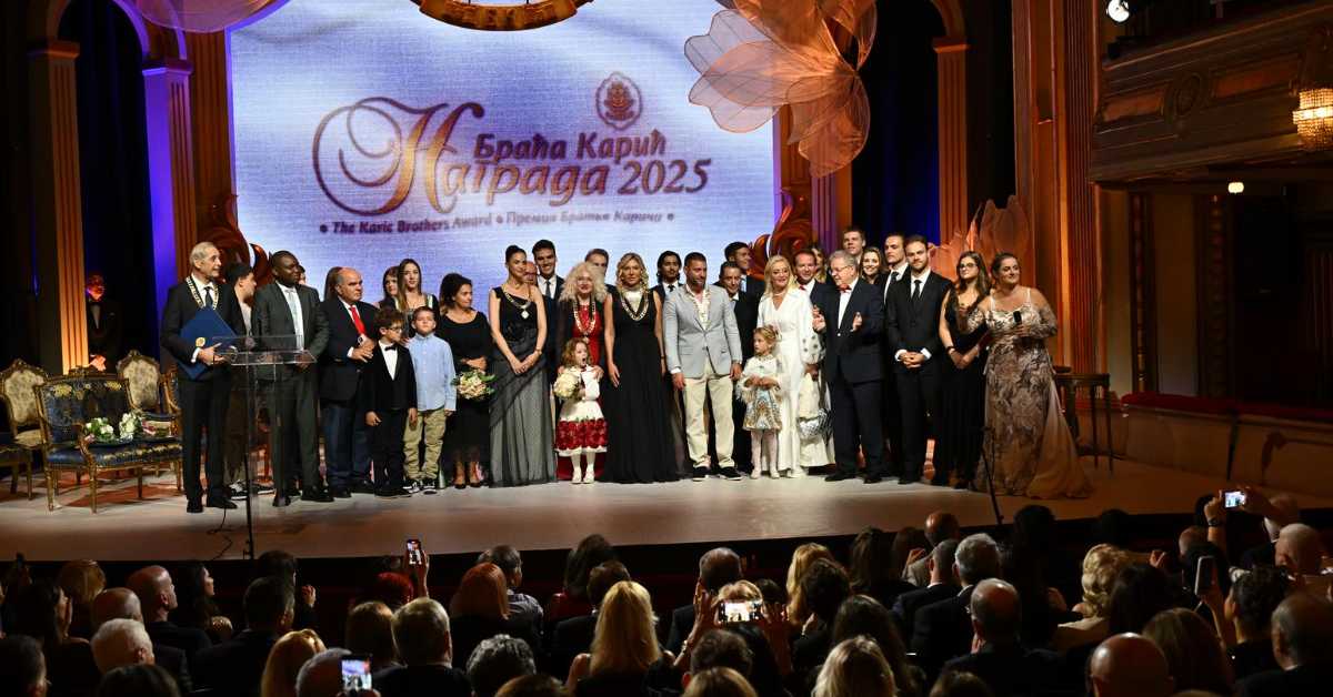 Снимак доделе награда Фондације ,,Браћа Карић“ 
