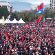 Тирана, протест подршке бившим вођама ОВК којима се суди у Хагу 