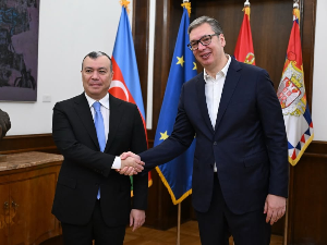 Вучић са Бабајевим: Србија одлучна да настави да развија сарадњу са Азербејџаном