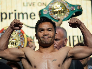 Пакјао: Наредне године желим реванш против Мејведера (Tanjug/AP Photo / John Locher) Пакјао: Наредне године желим реванш против Мејведера