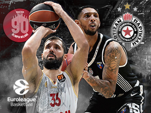 Партизан у налету, Олимпија у паду - црно-бели гостују у Милану