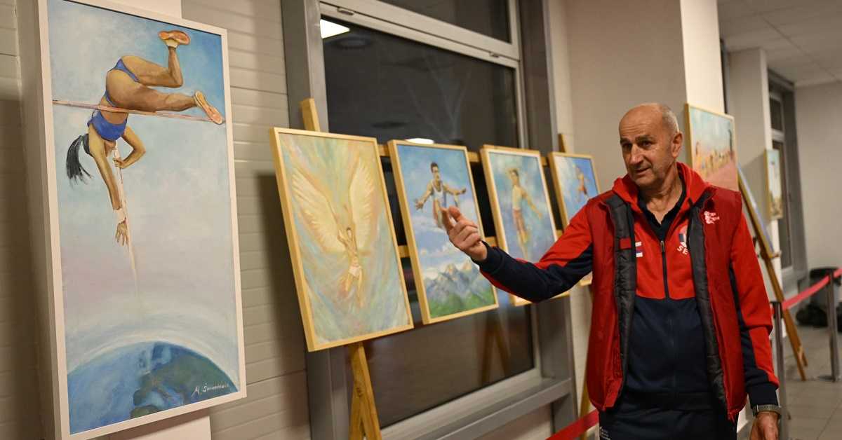 Изложба „Између неба и земље" Милорада Јованчевића отворена у Атлетској дворани