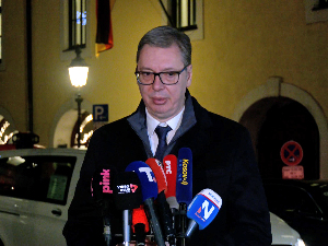 Вучић из Минхена: Урадићемо све да напредујемо на путу ка ЕУ; Највећа претња војни савез Тиране, Приштине и Загреба 