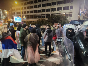 Протест у Новом Саду уочи академије поводом јубилеја Матице српске
