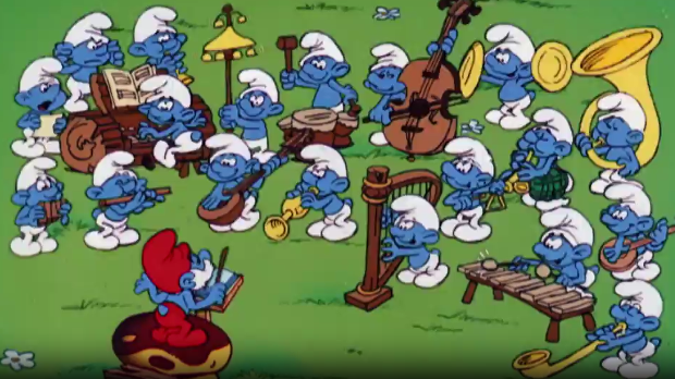 Штрумпфови:	Прва Штрумпфвићева реч