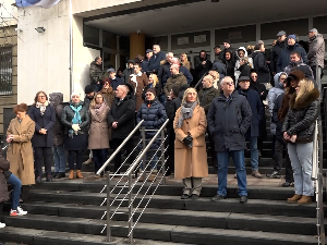 И данас протест запослених у ТОК-у због усвојених правосудних закона