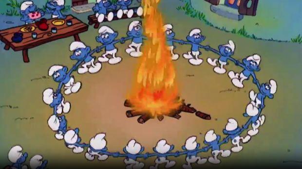 Штрумпфови:	Чаробна звечка; Сва велика и штрумпфна створења